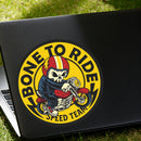 BONE RIDE Sticker Self-adhesive Personalized for Luggage Refrigerator Laptop