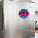 LET's GO Sticker No bubbles Customizable Personalized for Luggage Wall Suitcase