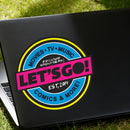 LET's GO Sticker No bubbles Customizable Personalized for Luggage Wall Suitcase