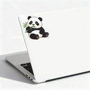 Cute Panda Vinyl Sticker Sitting Bamboo Customizable for Car Laptop