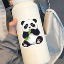 Cute Panda Vinyl Sticker Hugging Bamboo Customizable for Car Laptop