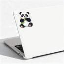 Cute Panda Vinyl Sticker Hugging Bamboo Customizable for Car Laptop