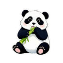 Cute Panda Vinyl Sticker Hugging Bamboo Customizable for Car Laptop