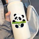 Cute Panda Vinyl Sticker Carrying Bamboo Customizable for Car Laptop