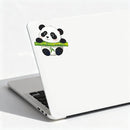 Cute Panda Vinyl Sticker Carrying Bamboo Customizable for Car Laptop