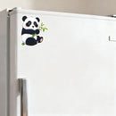 Cute Panda Vinyl Sticker Side Bamboo Customizable for Car Laptop