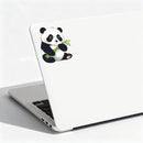 Cute Panda Vinyl Sticker Holding Bamboo Customizable for Car Laptop