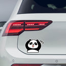 Cute Panda Vinyl Sticker Oh Gesture Customizable for Car Laptop