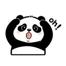 Cute Panda Vinyl Sticker Oh Gesture Customizable for Car Laptop