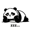 Cute Panda Vinyl Sticker Sleep ZZZ Customizable for Car Laptop