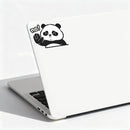Cute Panda Vinyl Sticker No Gesture Customizable for Car Laptop