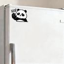 Cute Panda Vinyl Sticker No Gesture Customizable for Car Laptop