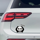 Vinyl Sticker Panda Hmm Thinking Car Window Laptop Bottle Tumbler