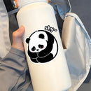 Vinyl Sticker Panda Shy Cute Car Window Laptop Bottle Tumbler Skateboard