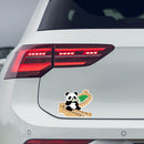 Vinyl Sticker Panda Great Wall Bamboo Car Window Laptop Bottle Tumbler