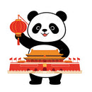 Vinyl Sticker Panda Lantern Palace Car Window Laptop Bottle Tumbler Skateboard