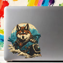 Justice Wolf Warrior Sticker Waterproof Self-adhesive for Luggage Refrigerator