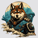 Justice Wolf Warrior Sticker Waterproof Self-adhesive for Luggage Refrigerator