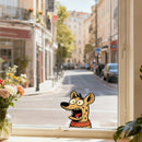 Terrified puppy Sticker Sunproof No bubbles for Car windows Wall Suitcase