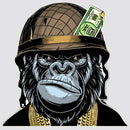 Disdainful gorilla Sticker Sunproof Personalized for Luggage Window Refrigerator