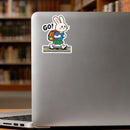 Cute Panda Vinyl Stickers Customizable Laptop Water Bottle Car Decor
