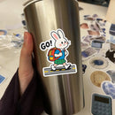 Cute Panda Vinyl Stickers Customizable Laptop Water Bottle Car Decor
