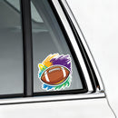 Vinyl Sticker Colorful Football Car Window Laptop Bottle Tumbler