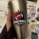 Vinyl Sticker Football Champions Badge Car Window Laptop Bottle
