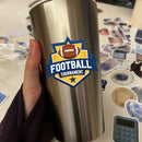 Vinyl Sticker Football Tournament Car Window Laptop Bottle Tumbler