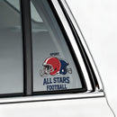 Vinyl Sticker Football All Stars Helmet Car Window Laptop Bottle
