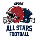 Vinyl Sticker Football All Stars Helmet Car Window Laptop Bottle