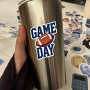 Vinyl Sticker Football Game Day Car Window Laptop Bottle Tumbler
