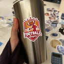 Vinyl Sticker Football Champions Player Car Window Laptop Bottle