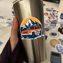 Vinyl Sticker Off Road Car Mountain Snow Car Window Laptop Bottle
