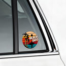 Vinyl Sticker Beach Days Surf Palm Car Window Laptop Bottle Tumbler