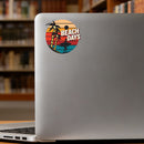 Vinyl Sticker Beach Days Surf Palm Car Window Laptop Bottle Tumbler