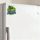 Vinyl Sticker Vibrant Summer Palm Beach Car Window Laptop Bottle