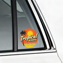 Vinyl Sticker Tropical Summer Palm Sun Car Window Laptop Bottle