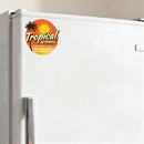 Vinyl Sticker Tropical Summer Palm Sun Car Window Laptop Bottle
