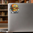 Vinyl Sticker Walking Burger Car Window Laptop Bottle Tumbler Skateboard