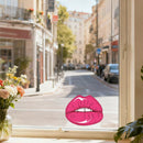Pink lips Stickers Self-adhesive No bubbles Personalized for Window Refrigerator