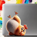 Dancing chick Sticker Waterproof Customizable for Luggage Thermos Laptop Wall