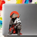 Samurai Stickers Waterproof Self-adhesive for Luggage Window Refrigerator
