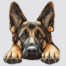 Shepherd Dog Sticker Self-adhesive Customizable for Luggage Laptop Refrigerator