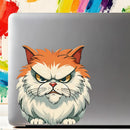Fierce kitten Stickers Personalized Customizable for Luggage Thermos Laptop