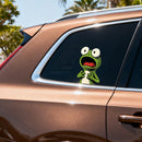 Surprised frog Sticker Customizable No bubbles for Luggage Thermos Window Wall