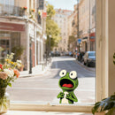 Surprised frog Sticker Customizable No bubbles for Luggage Thermos Window Wall