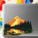 Golden mountain Sticker Waterproof Sunproof Personalized for Window Thermos