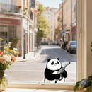 Gas Station Panda Sticker Personalized Sunproof for Luggage Refrigerator Wall