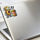 Surprised Peanut Butter Sticker for Car Laptop Water Bottle Skateboard Notebook